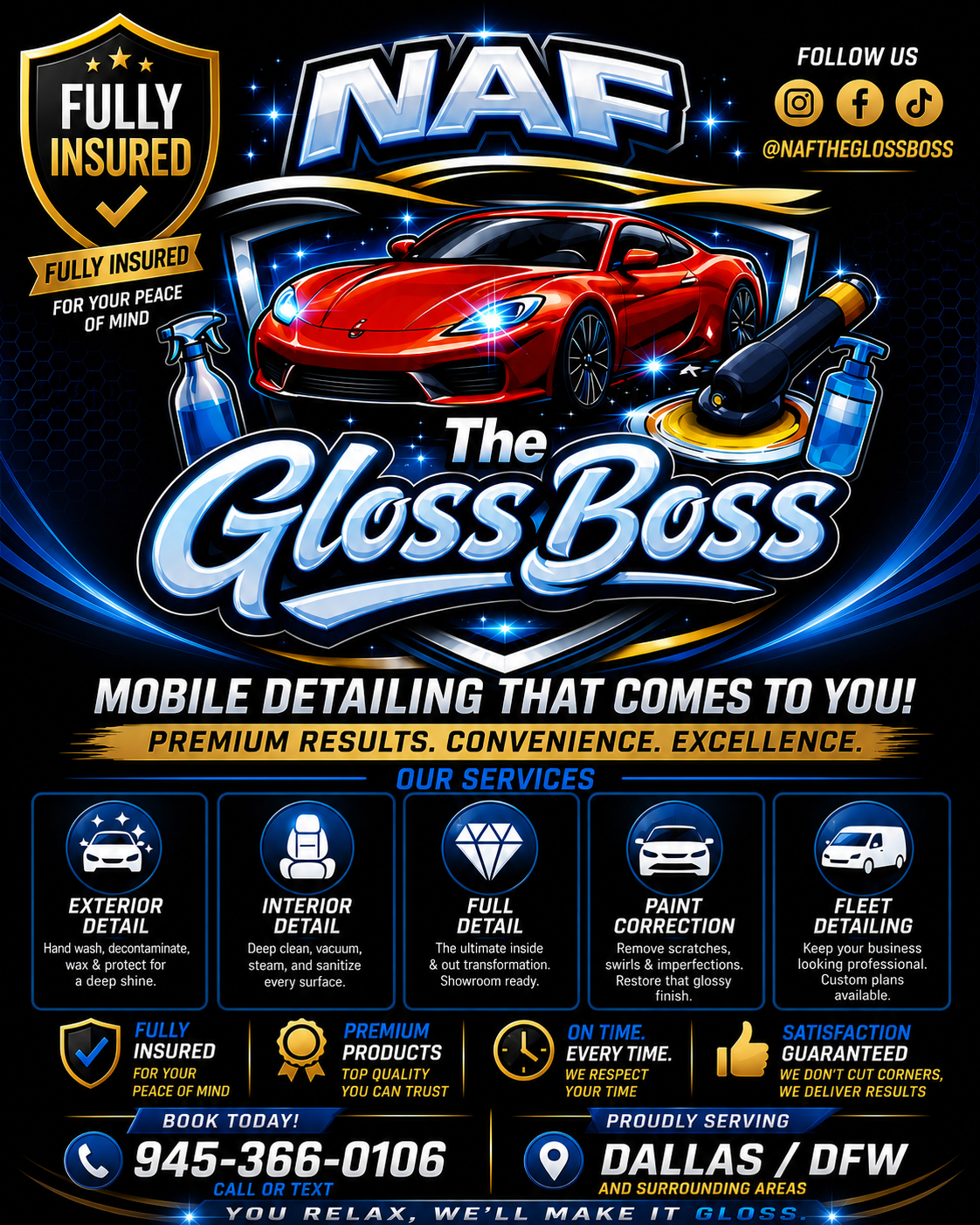 NAF The Gloss Boss Mobile Detailing