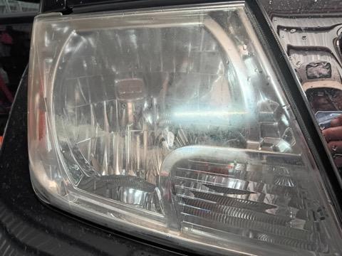Foggy headlight before restoration